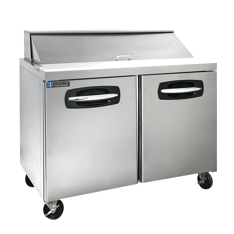 MESA REFRIGERADA PARA SANDWICH - 2 PUERTAS - MASTER BILT.