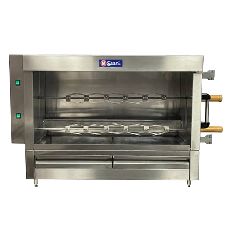 ASADOR DE 1O POLLOS ELÃ‰CTRICO - 2 ESPETONES - STAR