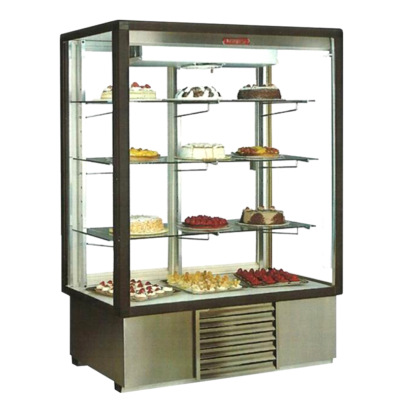 VITRINA PASTELERA EN ACERO INOXIDABLE - NEVERAMA