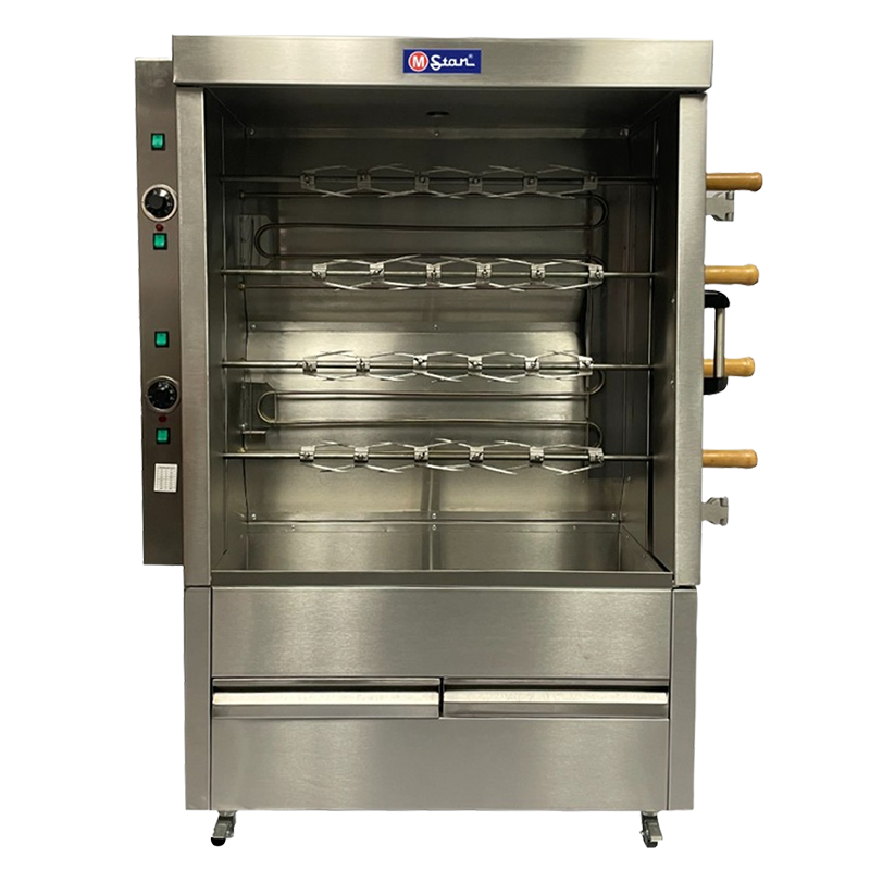 ASADOR DE 20 POLLOS ELÃ‰CTRICO - 4 ESPETONES - MSTAR