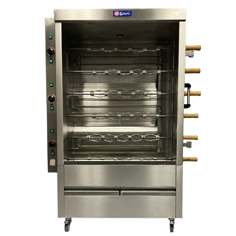 ASADOR DE 30 POLLOS ELÃ‰CTRICO - 6 ESPETONES - MSTAR