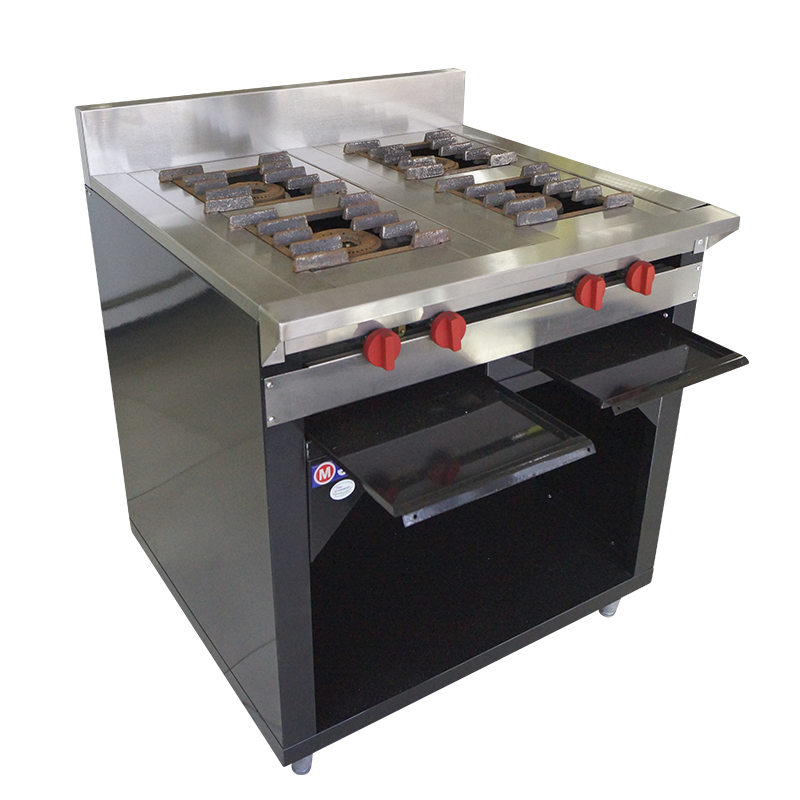 COCINA A GAS 4 HORNILLAS Y GABINETE MARCA STAR