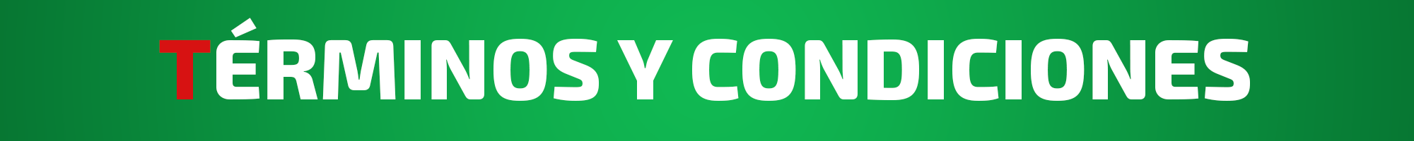 Terminos y Condiciones